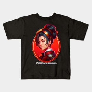 I'm secretly an anime character Kids T-Shirt